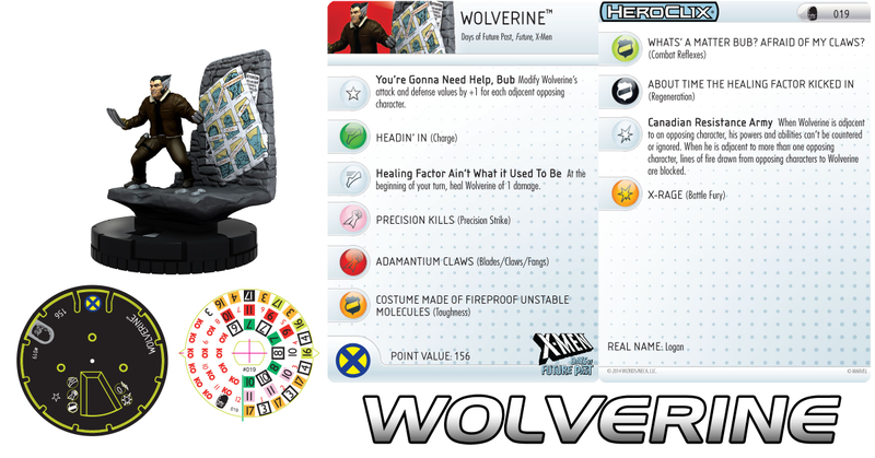 Illustration for article titled Days of Future Past Wolverine Heroclix is ripped from the classic comic book cover